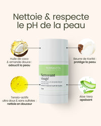 Nettoyant visage en stick