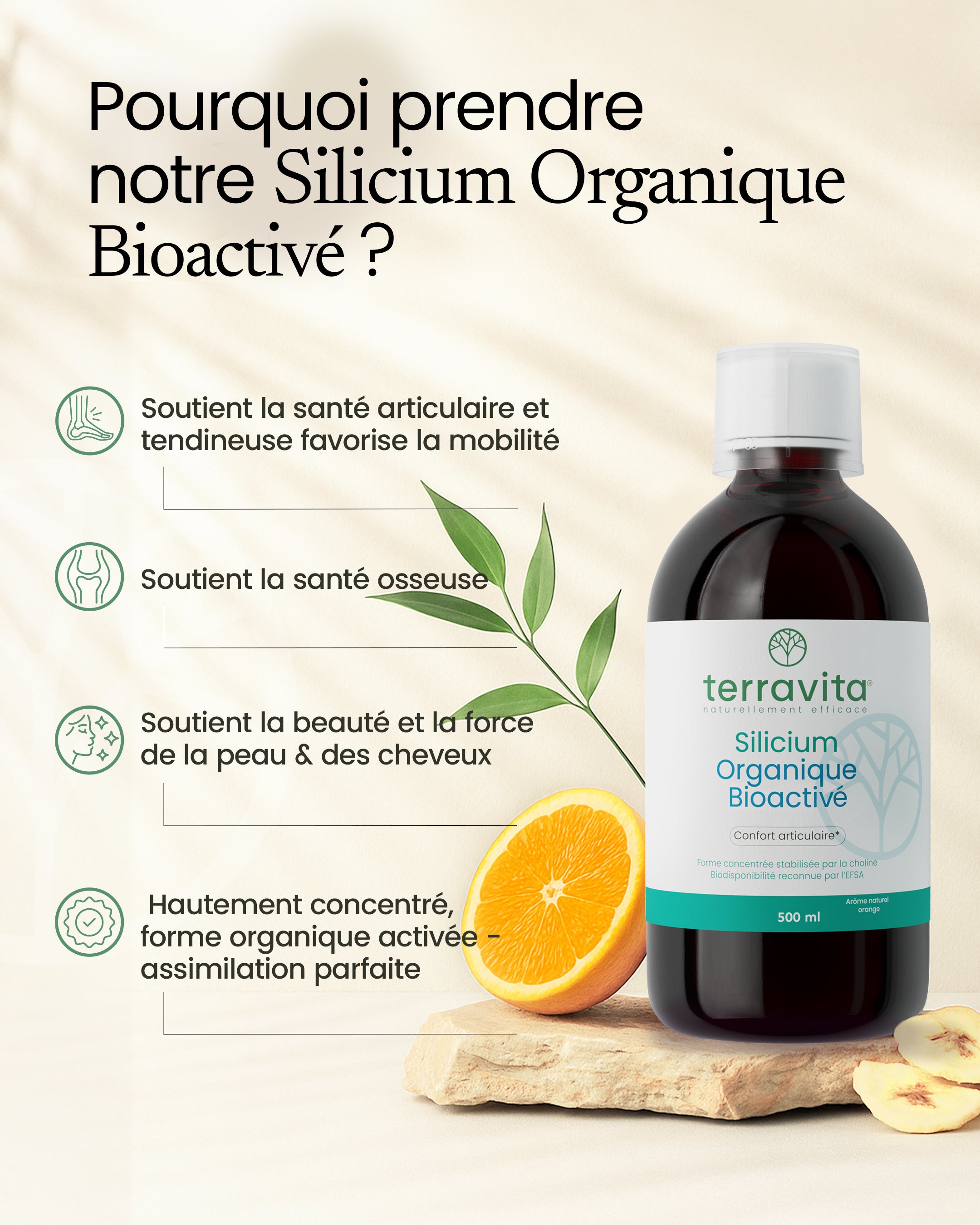 Silicium organique bioactivé