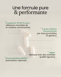 Gélule de créatine monohydrate