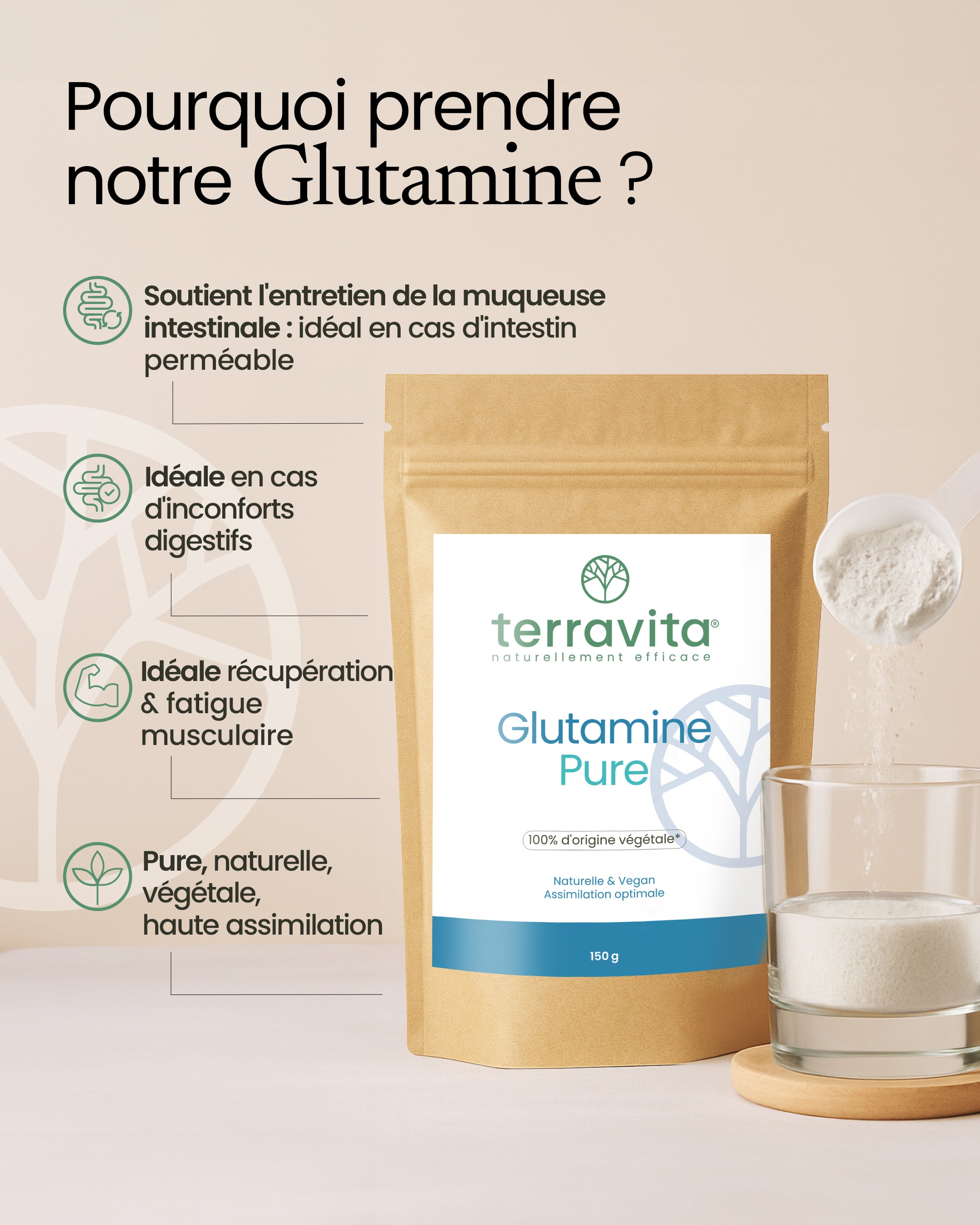 Bienfaits de la glutamine