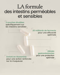 Propriété des probiotiques glutamine sur l'intestin perméable