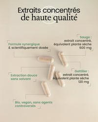 Gélules de sauge et gattilier
