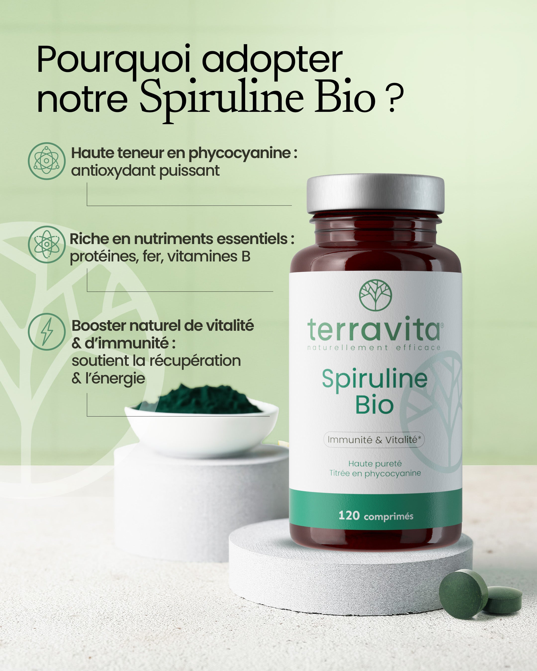 Bienfaits de la spiruline