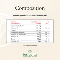 Composition du complément alimentaire fer