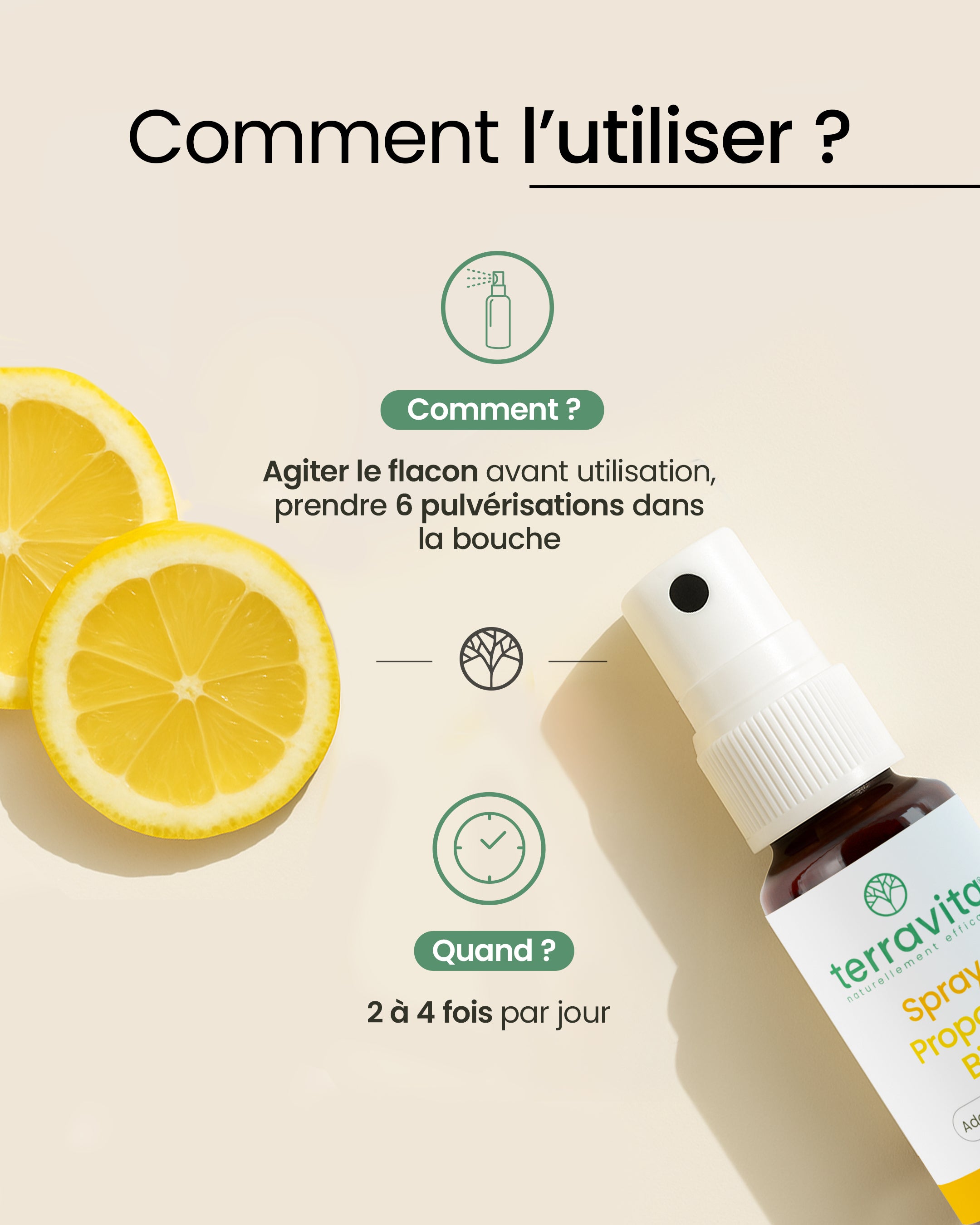 Posologie de la propolis en spray
