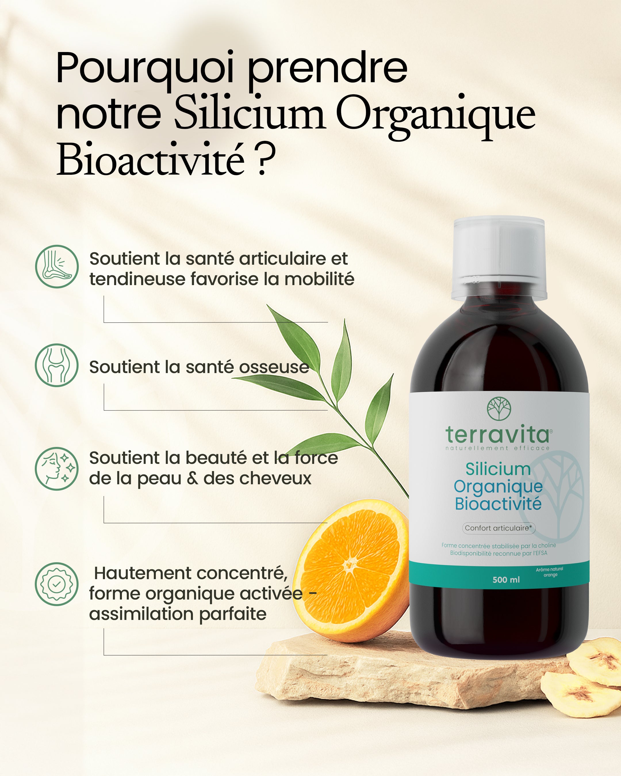 Silicium organique bioactivé