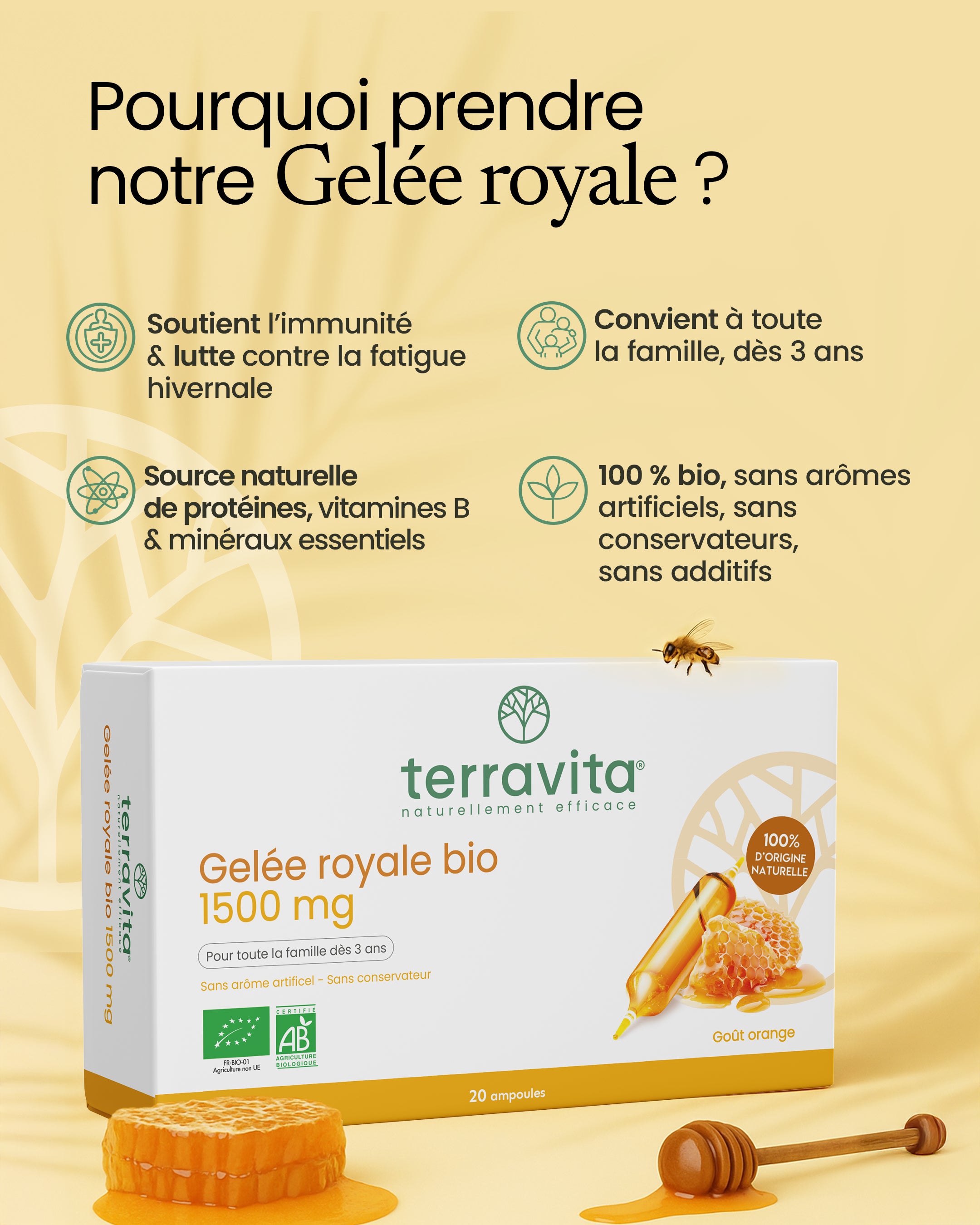 Gelée royale Bio 1500mg