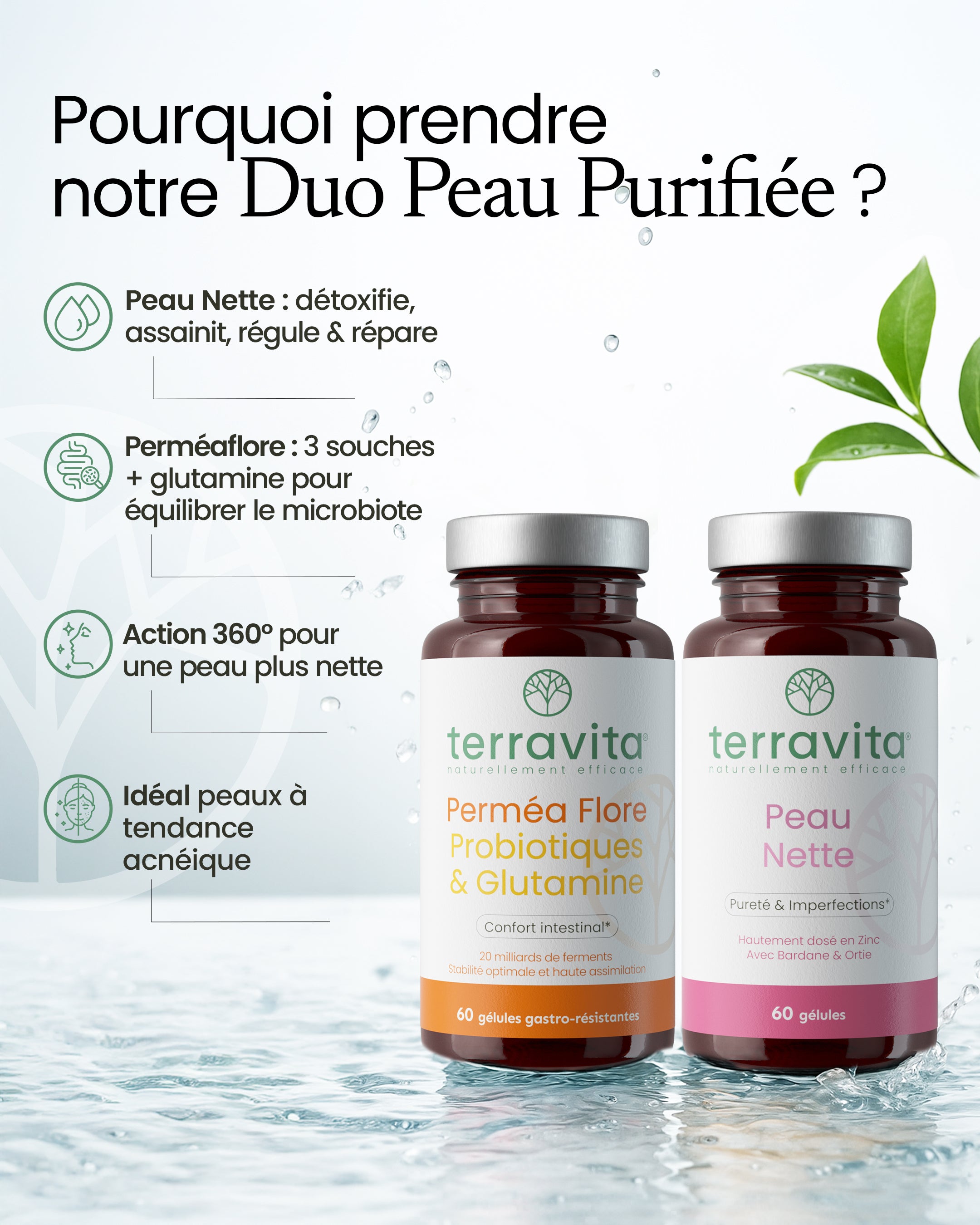Duo peau purifiée
