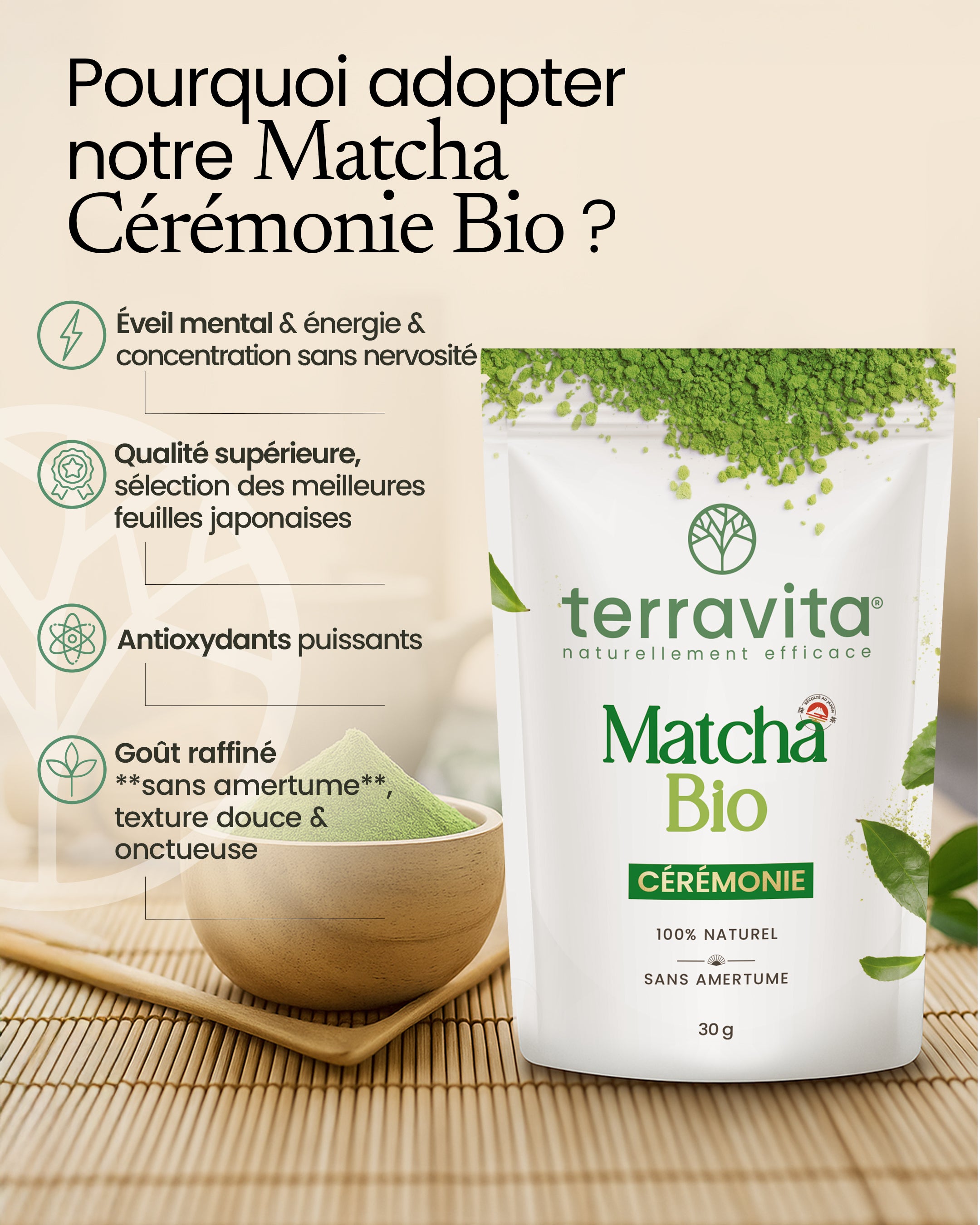 Matcha cérémonie Bio