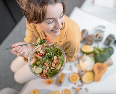 Repas riche en vitamines et minéraux