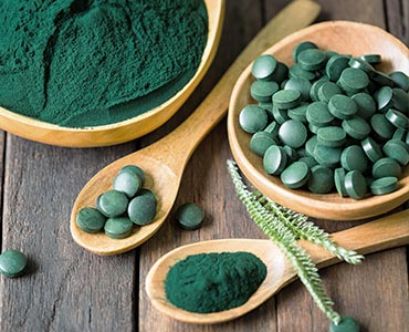 Poudre et comprimés de spiruline