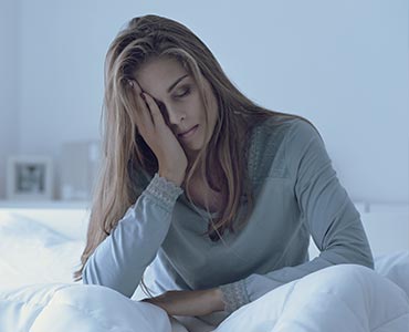 Jeune femme souffrant de troubles du sommeil