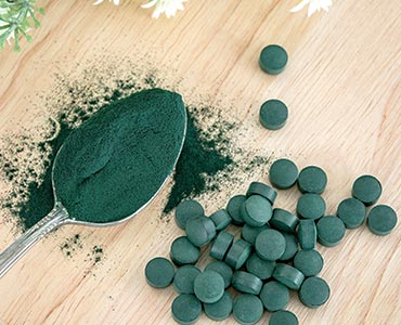 Spiruline en poudre et comprimé