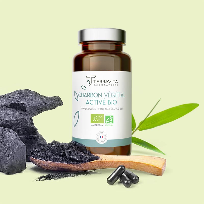 Charbon Végétal Activé Bio de Terravita
