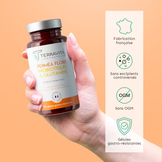 Perméa Flore probiotiques & glutamine