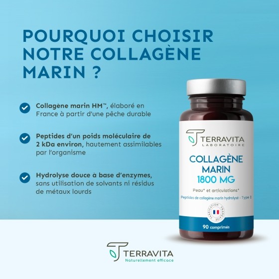 Collagène Marin Type 1 et Type 2 1200mg - 60 Gélules