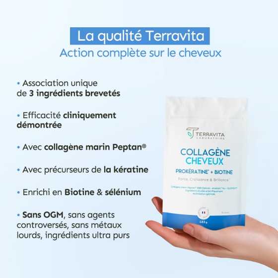 Collagène marin cheveux en poudre