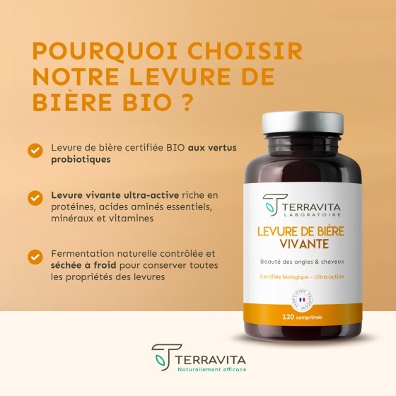 Levure de bière vivante Bio