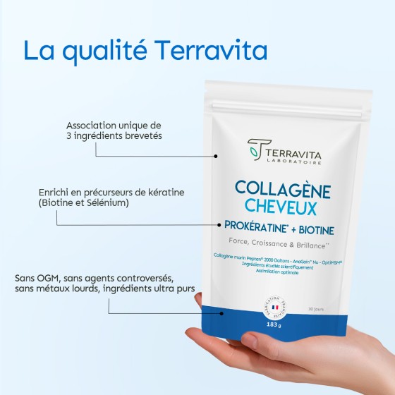 Collagène marin cheveux en poudre