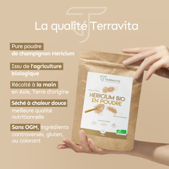 Héricium Bio (Lion's Mane) en poudre