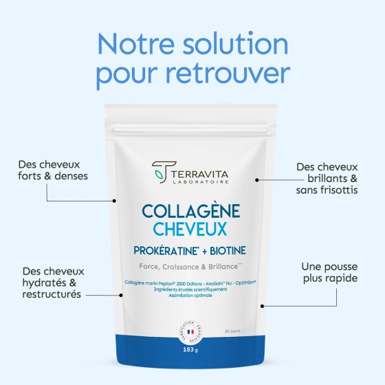 Collagène marin cheveux en poudre
