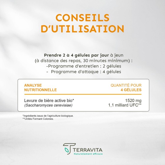 Levure de bière vivante Bio