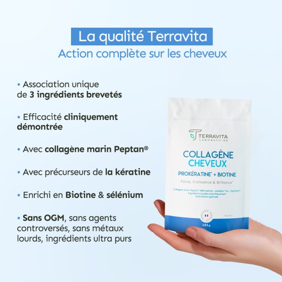 Collagène marin cheveux en poudre