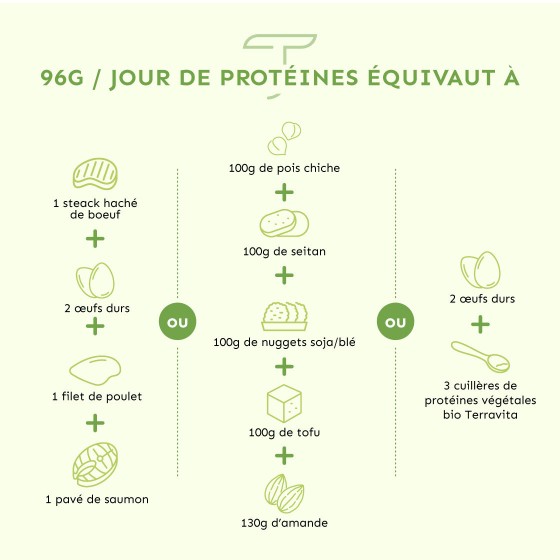 Protéines végétales Bio en poudre