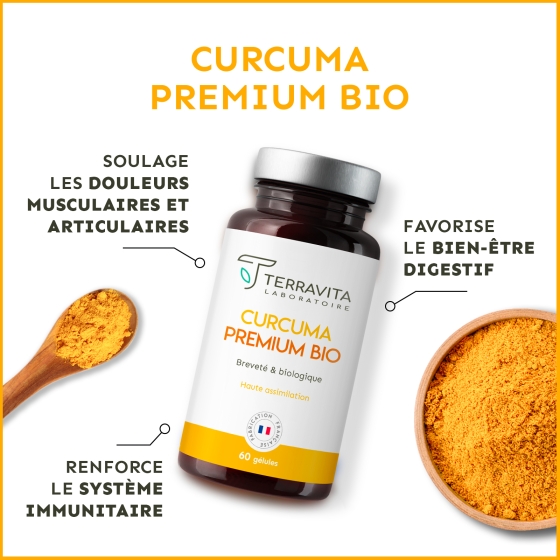 Curcuma Bio : du curcuma bio en poudre, les bienfaits de la pipérine