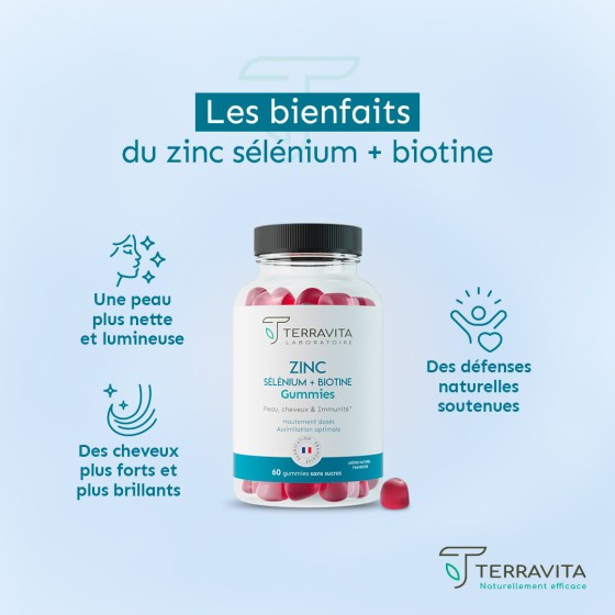 Gummies Zinc, Sélénium & B8