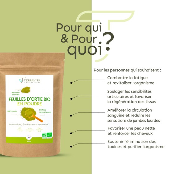 Ortie bio en poudre