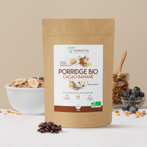porridge bio cacao banane