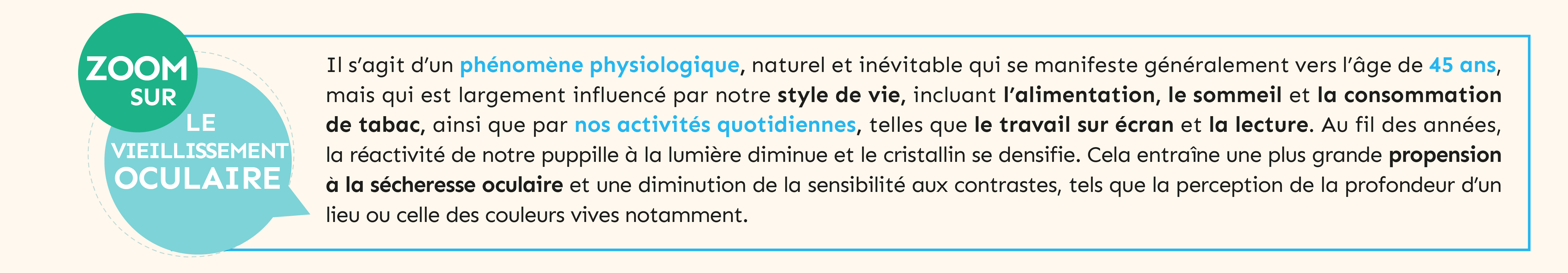 le vieillissement oculaire phénomène physiologique